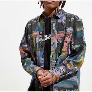 BDG Urban Outfitters VHS Lightweight Shacket Shirt Jacket Size Large
